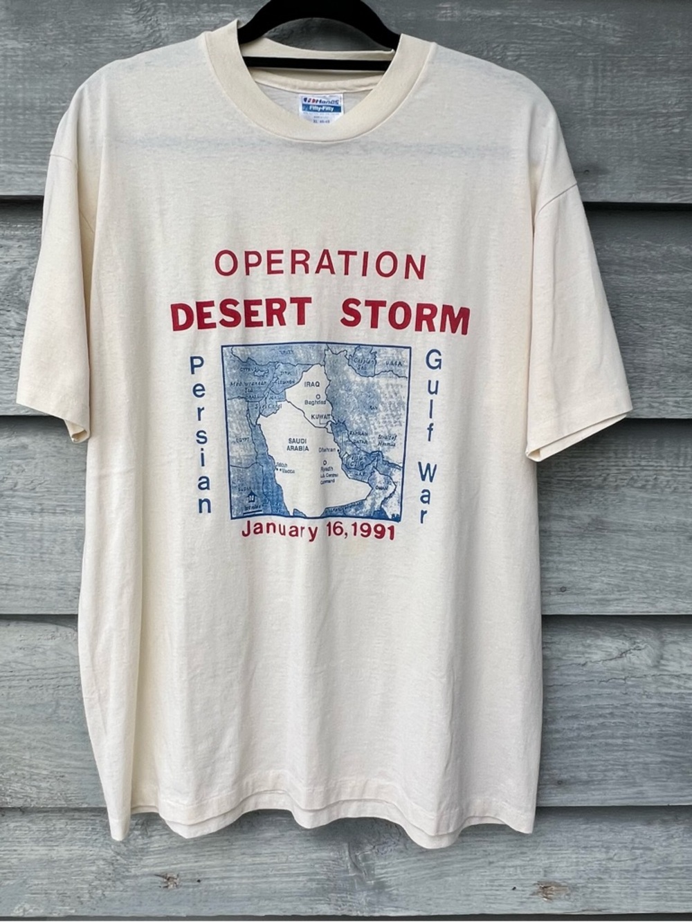 Vintage 90’s Single Stitch T-Shirt Operation Desert Storm  Size XL USA